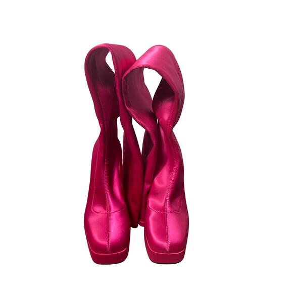 Katy Perry Hot Pink The Uplift OTK Boot Sz 6 - Picture 1 of 2